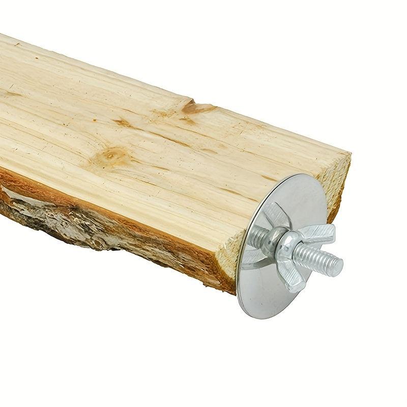 Wooden Parrot Stand Swing Bird Toy