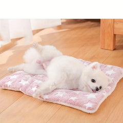 Warm Plush Flannel Pet Mats Thickened Cushion