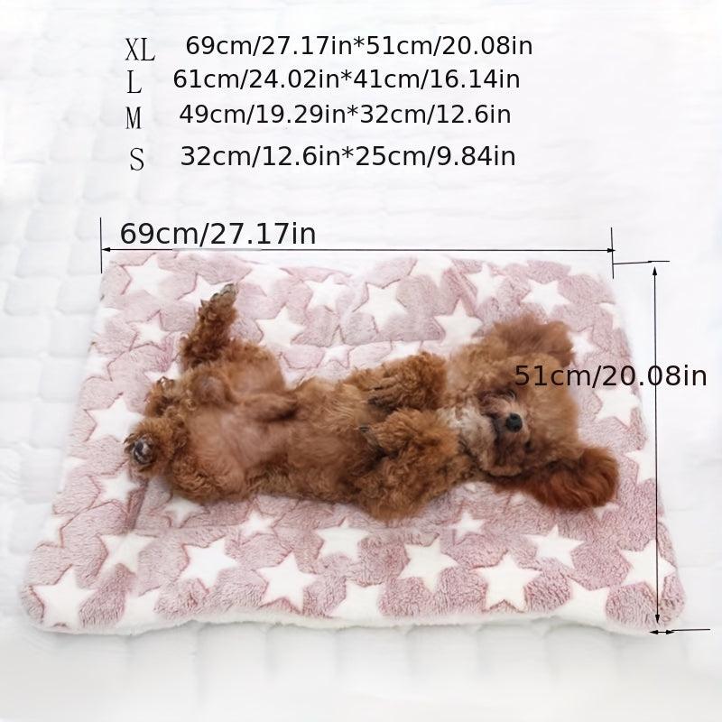 Warm Plush Flannel Pet Mats Thickened Cushion