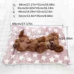 Warm Plush Flannel Pet Mats Thickened Cushion
