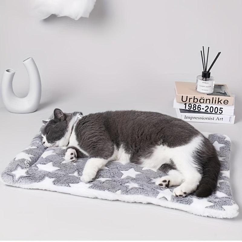 Warm Plush Flannel Pet Mats Thickened Cushion