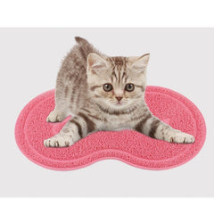 2Pcs Waterproof Cat Litter Mat Pet Anti Slip Food Mat