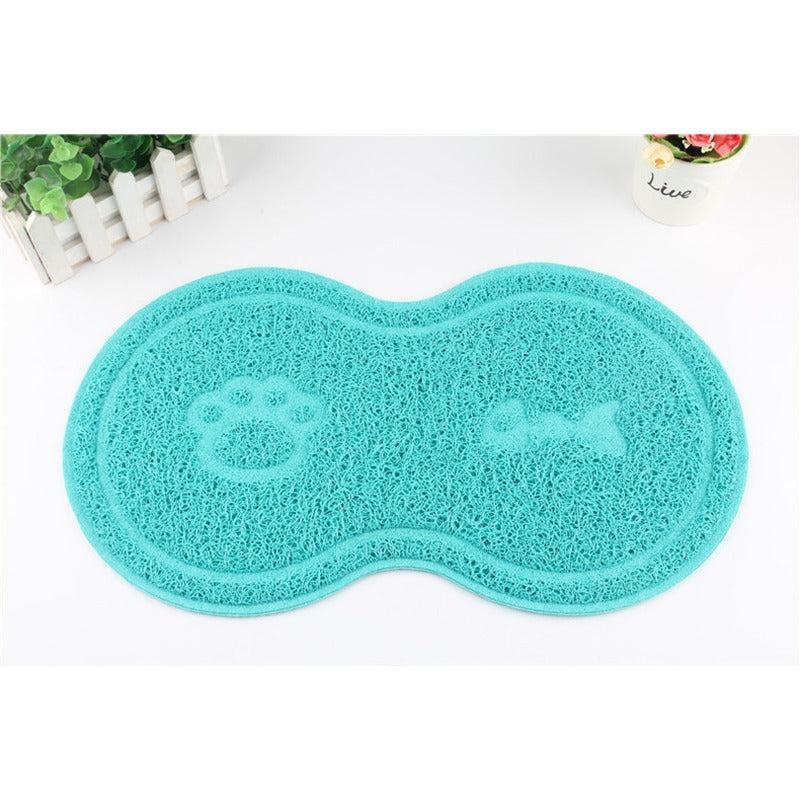 2Pcs Waterproof Cat Litter Mat Pet Anti Slip Food Mat