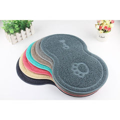2Pcs Waterproof Cat Litter Mat Pet Anti Slip Food Mat