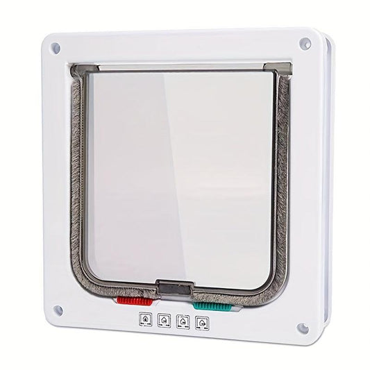 4 Way Locking Cat Flap Door Weatherproof Easy Installation