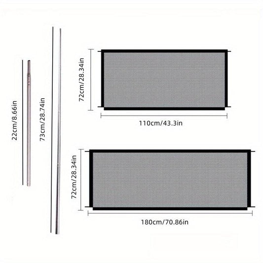 1pc Dog Isolation Net Portable Folding Pet Isolation Fence Dog Barrier