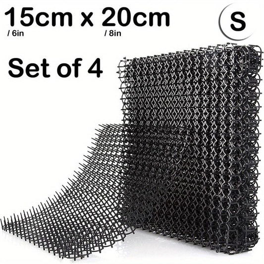 Cat Repellent Mat 4-Pack Durable Scat Mats for Dogs Keep Cats Out of Yard