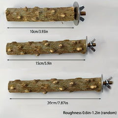 Pepper Wood Bird Station Pole Chewing Toy Cage Accessory