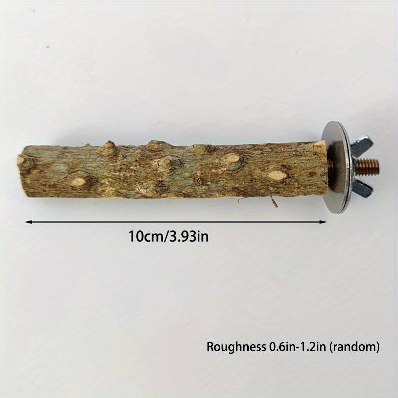 Pepper Wood Bird Station Pole Chewing Toy Cage Accessory