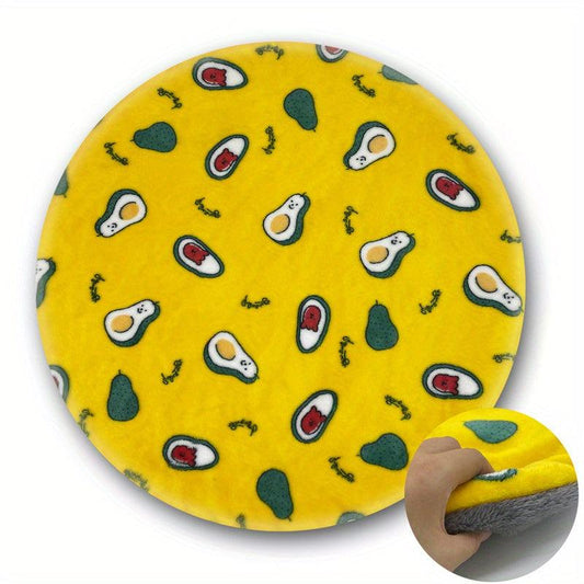 Cartoon Dog Pad Round Shape Warm Soft Sleeping