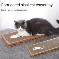 Durable Cat Scratching Pad Fish Toy