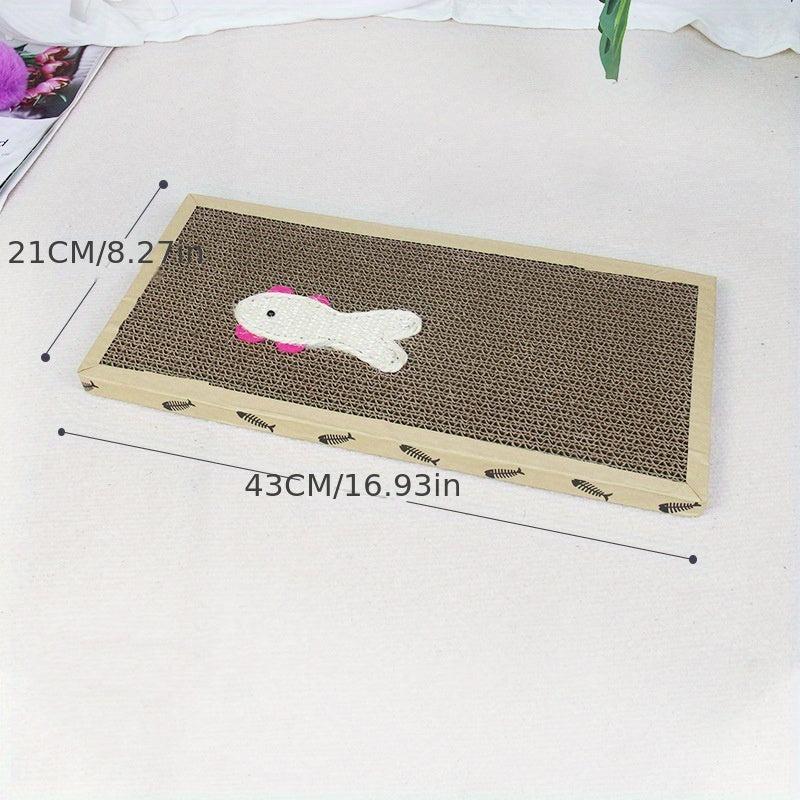 Durable Cat Scratching Pad Fish Toy