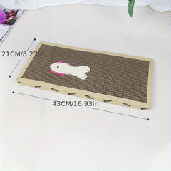 Durable Cat Scratching Pad Fish Toy