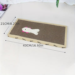 Durable Cat Scratching Pad Fish Toy