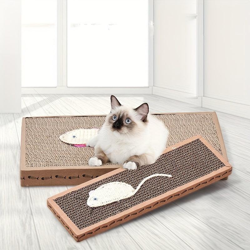 Durable Cat Scratching Pad Fish Toy