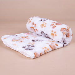Pet Blanket with Paw Print for Dogs and Cats