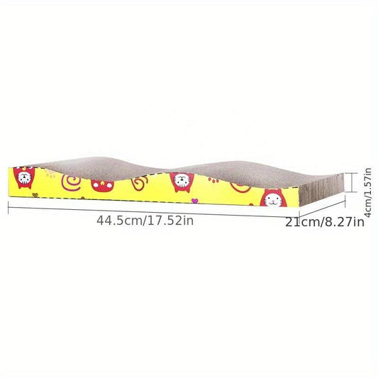 Durable Cat Scratching Pad with Corrugated Cardboard Scratcher