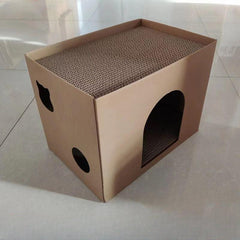Durable Cat Scratching Cardboard - Double Layer Cat Scratcher House