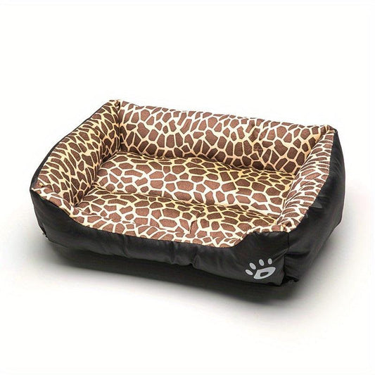 Leopard Pet Cat Nest Soft Bed for Cats and Dogs