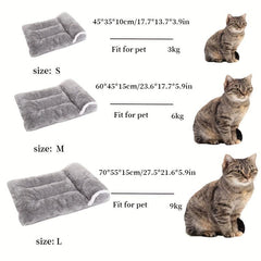 Plush Dog Bed Nest with Pillow - Cozy Pet Sleeping Pad