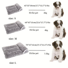 Plush Dog Bed Nest with Pillow - Cozy Pet Sleeping Pad