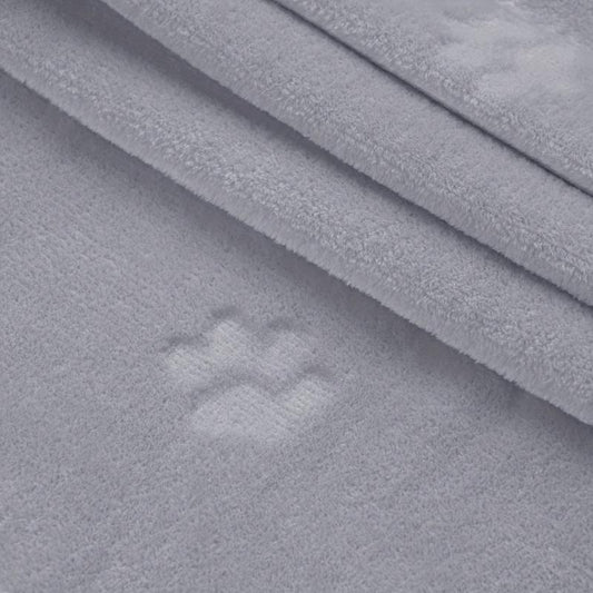 Soft Paw Print Dog Blanket: Calming Mat for Sleep, Thermal Flannel Throw