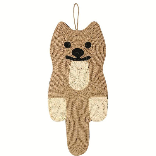 Sisal Cat Scratch Pad Hanging Rat Shaped Cat Scratcher Mat