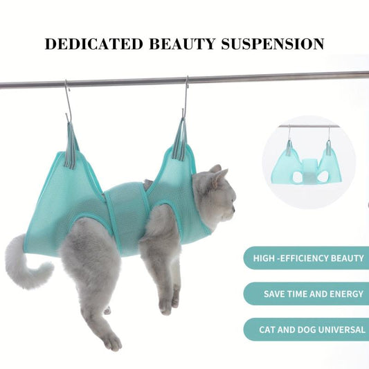 Pet Grooming Hammock Harness for Cats & Dogs - Safe & Easy Grooming