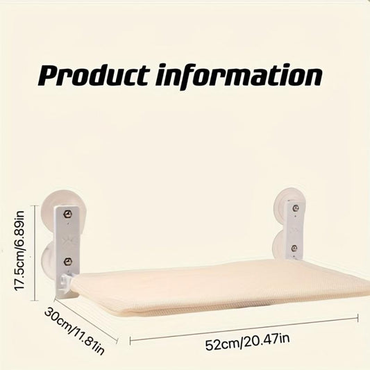 Foldable Cat Window Perch Strong Suction Cup Cat Hammock