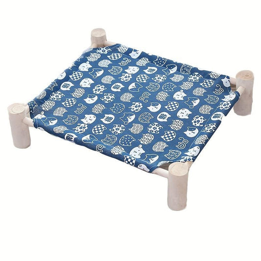 Cats Hammock Elevated Cat Bed Puppy Removable Bed
