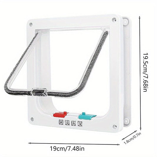 Double Door Pet Access Small Door Two way Entrance And Exit Hole Acrylic Board