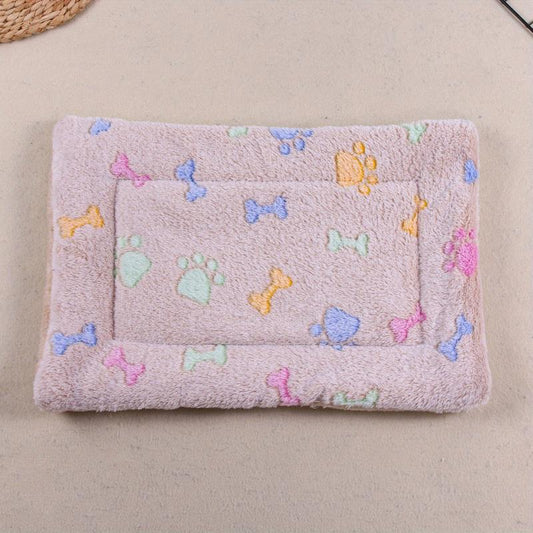 Dog Paw Pattern Pet Nest Mat Four Seasons Universal Cat And Dog Floor Mat
