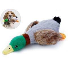 Plush Duck Sound Toy for Teething Dogs