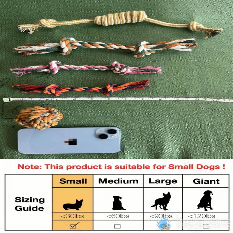 5pcs Interactive Cotton Puppy Toys For Small and Medium Dogs