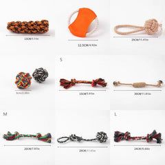 5pcs Interactive Cotton Puppy Toys For Small and Medium Dogs