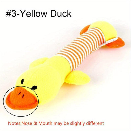 Pet Grinding Teeth Squeaky Plush Toy Durable Chew Toy For Dog