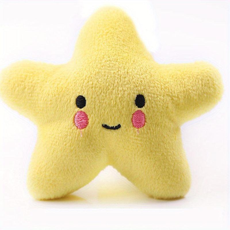 Star Pet Grinding Teeth Squeaky Plush Toy for Dog