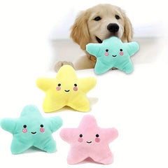 Star Pet Grinding Teeth Squeaky Plush Toy for Dog