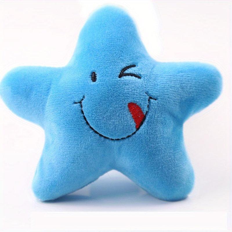 Star Pet Grinding Teeth Squeaky Plush Toy for Dog