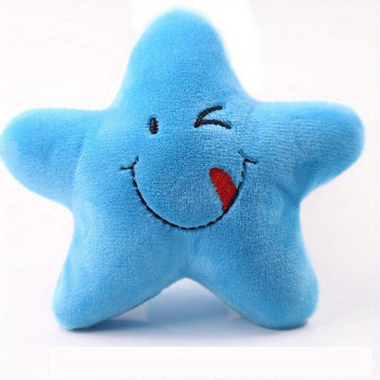 Star Pet Grinding Teeth Squeaky Plush Toy for Dog