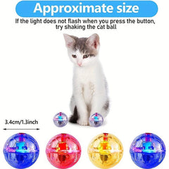 LED Cat Ball Toy, Motion Activated, Interactive Fun for Playful Cats