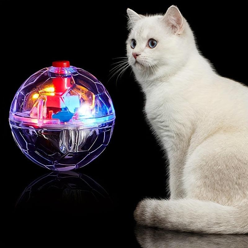 LED Cat Ball Toy, Motion Activated, Interactive Fun for Playful Cats
