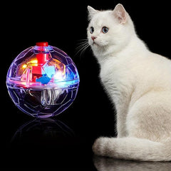 LED Cat Ball Toy, Motion Activated, Interactive Fun for Playful Cats