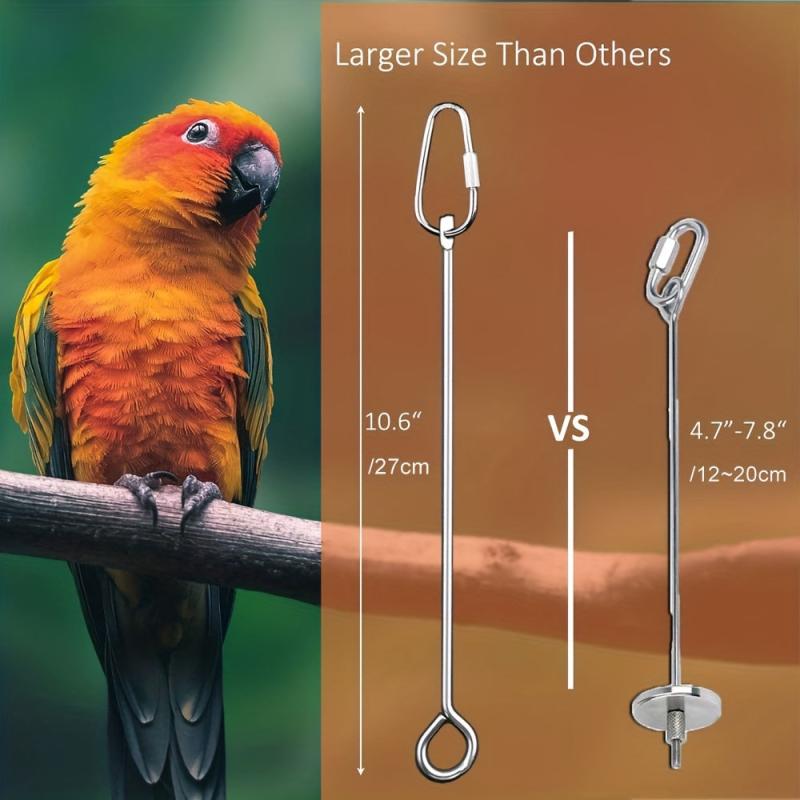 Stainless Steel Bird Skewer for Parrots and Cockatoos