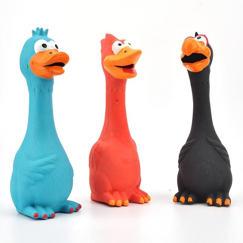 Molar Latex Chicken Pet Toy for Bite Resistant Fun