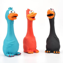 Molar Latex Chicken Pet Toy for Bite Resistant Fun