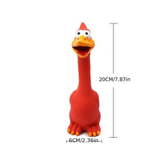 Molar Latex Chicken Pet Toy for Bite Resistant Fun