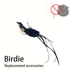Interactive Cat Teaser Stick with Suction Cup Bell Feather Toy