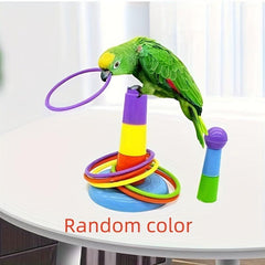 Bird Ring Training Toy Parrot Chew Toy Educational Interactive Toy