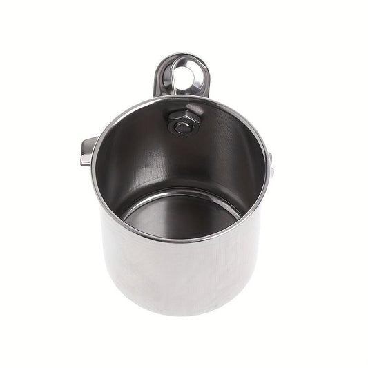 Stainless Bird Food Jar Parrot Mynah Feeder